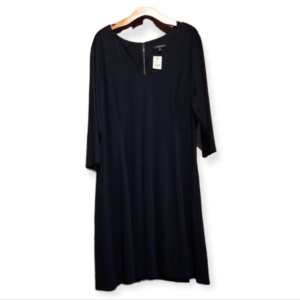 Lane Bryant Black Midi Dress